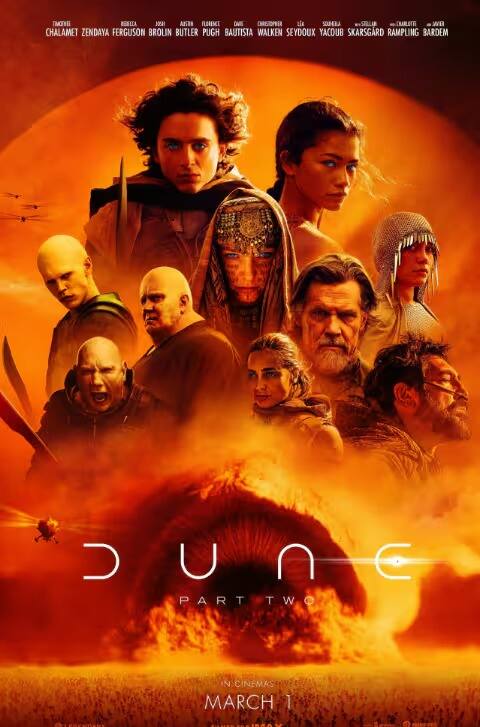 डायस्टोपियन साय-फाय ॲडव्हेंचर ड्युन पार्ट 2 190 दशलक्ष डॉलर्सच्या बजेटमध्ये तयार केलं गेलं होतं आणि जगभरात 714 दशलक्ष डॉलर्स कमावले आहेत.
