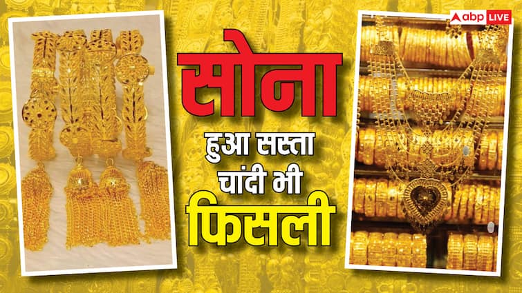 Gold Rate: सोने के दाम घटे और फिसले 77 हजार रुपये के नीचे, जानें आपके शहर में कितना सस्ता