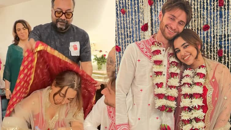 Watch: Anurag Kashyap's Heartfelt Moment As He Fixes Daughter Aaliyah's Dupatta During Marriage Registry