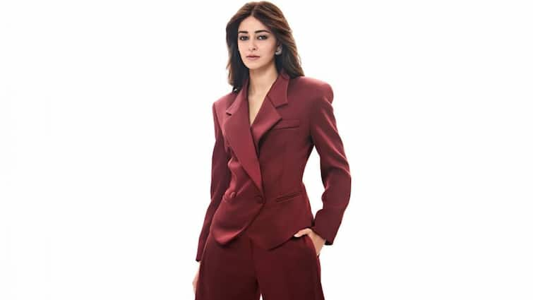 Ananya Panday's Maroon Pantsuit Is The Perfect Blend Of Glam And Fashion, SEE PICS