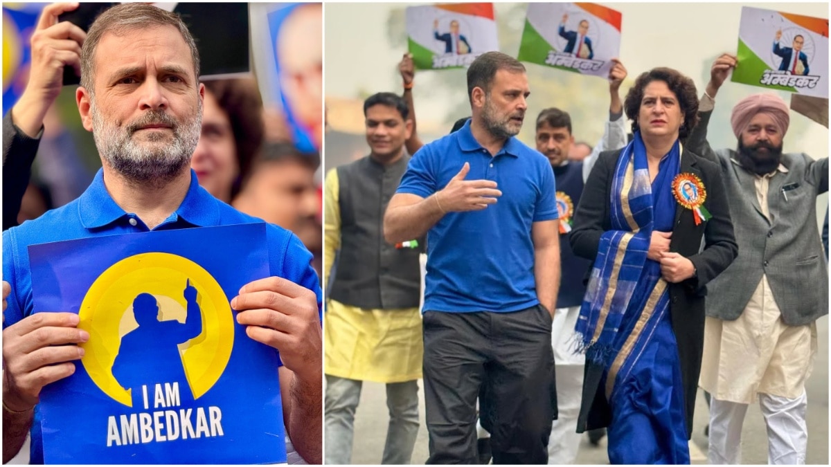 Rahul Gandhi Sports Blue T-Shirt To Protest Ambedkar's 'Insult'. Know Why Blue Is Linked With Dalit Resistance