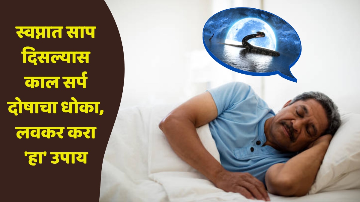 Astro Tips : स्वप्नात साप दिसल्यास काल सर्प दोषाचा धोका, लवकर करा 'हा' उपाय