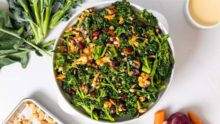 Quick Ginger Miso Broccoli Salad