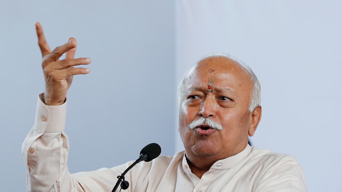 Mohan Bhagwat : आपलं राष्ट्र इंग्रजांनी तयार केलेले नाही, आपलं राष्ट्र सनातनी राष्ट्र आहे; मोहन भागवत यांचं वक्तव्य