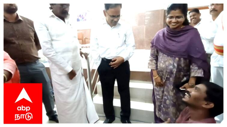 Mayiladuthurai district sirkali ungalai theedi ungal uril program  பார்க்கும் போதெல்லாம் வினோத்தின் திருமணப் பேச்சு - மனு கொடுக்க வந்தவருக்கு திருமணம் செய்து வைக்க அதிகாரிகளுக்கு அறிவுறுத்திய ஆட்சியர்