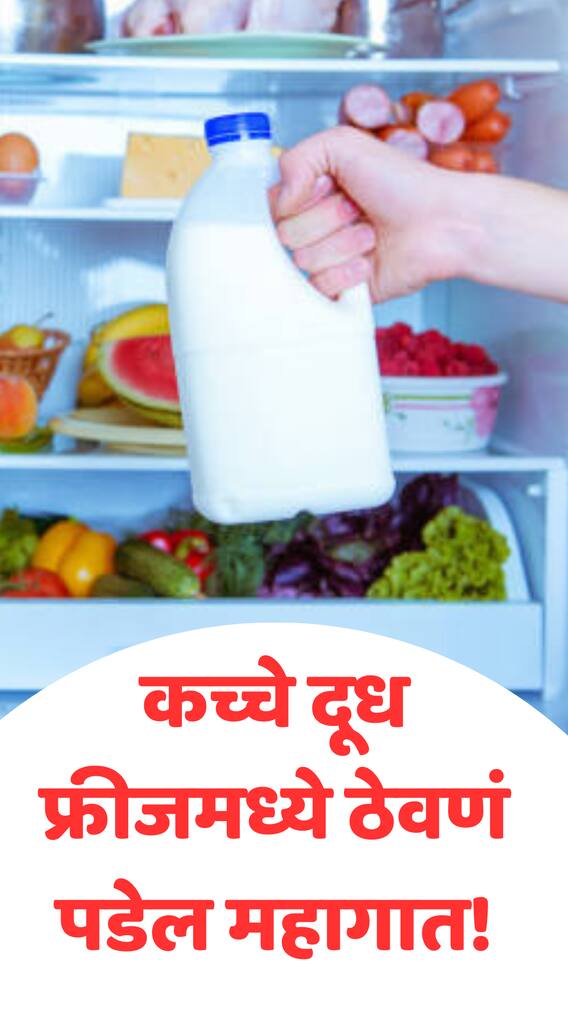 कच्चे दूध फ्रीजमध्ये ठेवण्याची चूक करू नका!