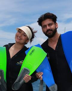 पति जहीर इकबाल संग फिर वेकेशन पर पहुंचीं सोनाक्षी सिन्हा, समुद्र के बीच दिए रोमांटिक पोज