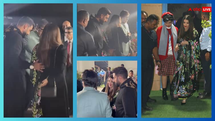 Aishwarya Rai and Abhishek Bachchan arrived to attend daughter Aaradhya school function Bollywood: છુટાછેડાની અફવા વચ્ચે જાહેરમાં જોવા મળ્યા અભિષેક-ઐશ્વર્યા, પત્નીની સંભાળ લેતો જોવા મળ્યો અભિનેતા