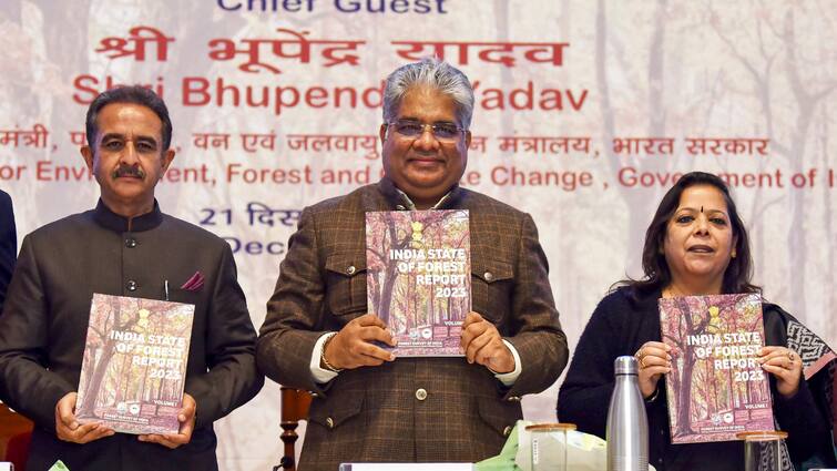 indias forest and tree cover increased by 1445 sq km from 2021 to 2023 MP Arunachal Pradesh Maharashtra Lead India’s Green Cover Expands With 1,445 Sq Km Increase In Forest, Tree Cover; MP, Arunachal, Maharashtra Lead