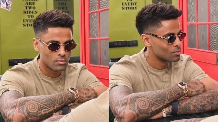 Suryakumar Yadav New Look: सूर्यकुमार यादव बिल्कुल ही नए लुक में नजर आए. उन्होंने सोशल मीडिया के जरिए अपने इस शानदार लुक की तस्वीरें शेयर कीं.