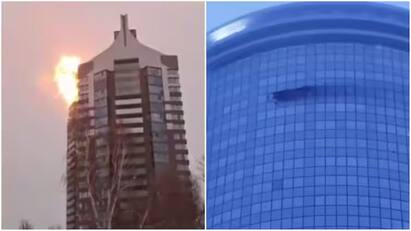 russian buildings in kazan attacked in 9 11 style buildings on fire Russia Ukraine War: அடிவாங்கிய அமெரிக்கா, ரஷ்யாவில்  கட்டிடங்களுக்குள் பாய்ந்த ட்ரோன்கள் - அதிர்ந்த புதின்