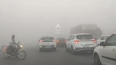 Nashik Fog : नाशिक शहरावर पसरली धुक्याची दाट दुलई, वाहन चालकांची कसरत, पाहा PHOTOS