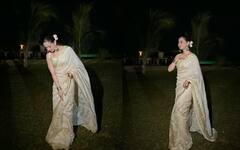 ચિકનકારી સાડી અને વાળમાં ગુલાબ... ડિમ્પલ ગર્લ હાનિયા આમિરે ફ્લૉન્ટ કર્યો દેસી લૂક, લાગી -'હૂસ્નની મલ્લિકા'