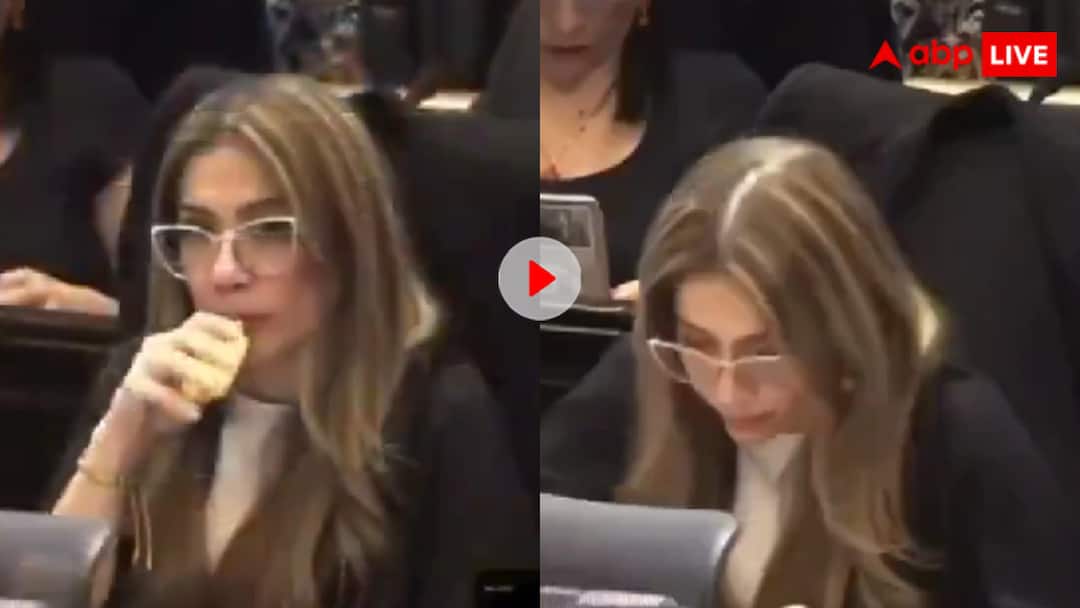 Colombia female MP smoking cigarette in the Parliament video goes viral हेल्थ पॉलिसी पर चर्चा कर रही थी संसद! महिला सांसद भरी सभा में पीने लगी सिगरेट, वीडियो हो रहा वायरल