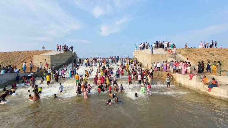 Kanchipuram New Tourist Spot Damal Lake Visit Enjoy with water Tnn Kanchipuram: திடீர் டூரிஸ்ட் ஸ்பாட் ஆக மாறிய தாமல் ஏரி... எங்கே உள்ளது இந்த இடம்