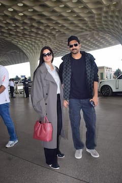 Vicky Kaushal And Katrina Kaif Serve Major Fashion Goals With Their Airport Style, PICS