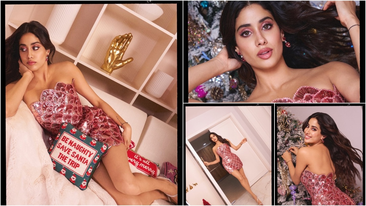 Janhvi Kapoor : జాన్వీ కపూర్ ధరించిన ఈ పొట్టి డ్రెస్ కాస్ట్ 7 లక్షల పైమాటే.. క్రిస్మస్ లుక్​ని గ్రాండ్​గా ప్లాన్ చేసిందిగా