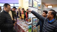 बच्चों की कला के कायल हुए AAP संयोजक अरविंद केजरीवाल, सरकारी स्कूलों का जिक्र कर क्या कहा?