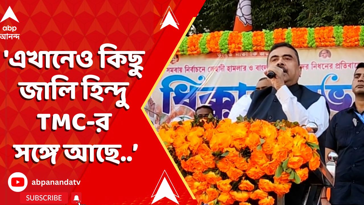 Suvendu Adhikari: 'এখানেও কিছু জালি হিন্দু TMC-র সঙ্গে আছে, ওখানেও.....' : শুভেন্দু অধিকারী | ABP Ananda LIVE