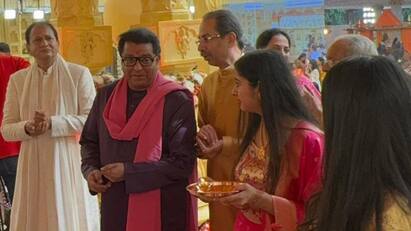 Uddhav Thackeray, Cousin Raj Thackeray Reunite At Nephews Wedding In Mumbai — Video Uddhav, Cousin Raj Thackeray Reunite At Nephews Wedding In Mumbai — Video