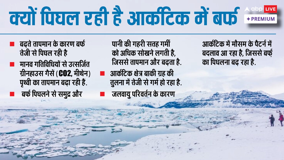 आर्कटिक में हर साल पिघल रही है 10-12 फीसदी बर्फ, पूरी दुनिया के लिए ये बड़ी चुनौती