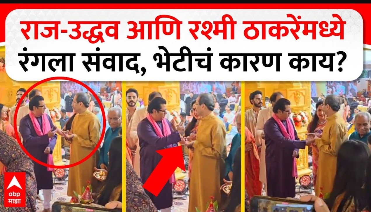 Raj Thackeray Uddhav Thackeray : राज-उद्धव आणि रश्मी ठाकरेंमध्ये रंगला संवाद, भेटीचं कारण काय?