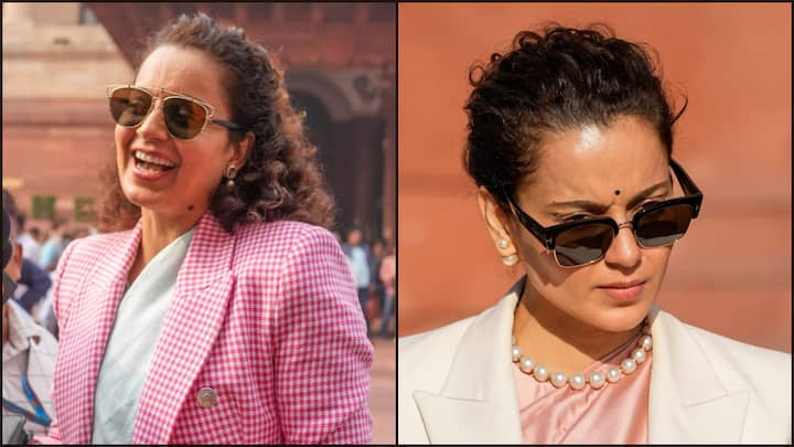 Kangana Ranaut's winter parliament looks showcase her style, that blends traditional and modern elements. From tailored coats to statement accessories, her outfits exude confidence and elegance.