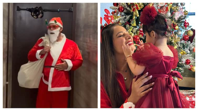 Karan Singh Grover Turns Santa for daughter Devi, Bipasha Basu Shares Pics Of Celebrations