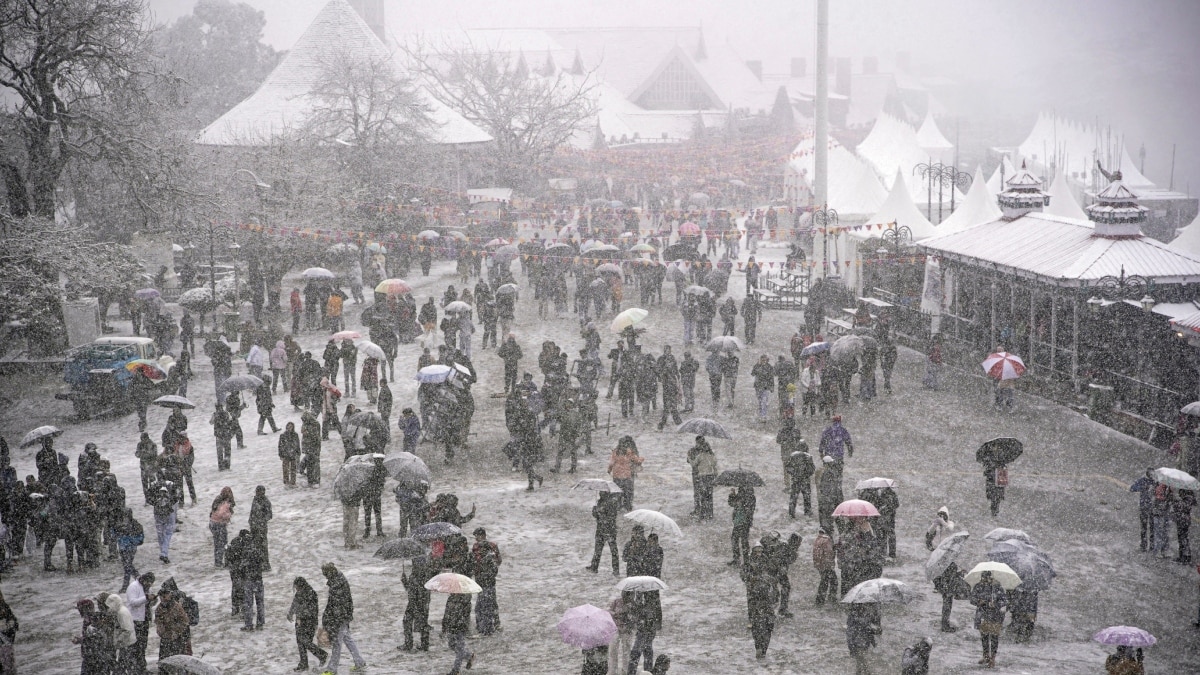 Himachal Snowfall: मनाली और शिमला में बर्फबारी से खिले पर्यटकों के चेहरे, अटल टनल में फंसे 1000 वाहन और पर्यटक