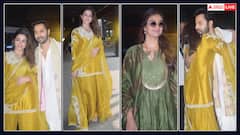 पीला शरारा पहन वामिका गब्बी ने दिए वरुण धवन संग पोज, हरे सूट में खूब जचीं कीर्ति सुरेश, देखें फोटोज