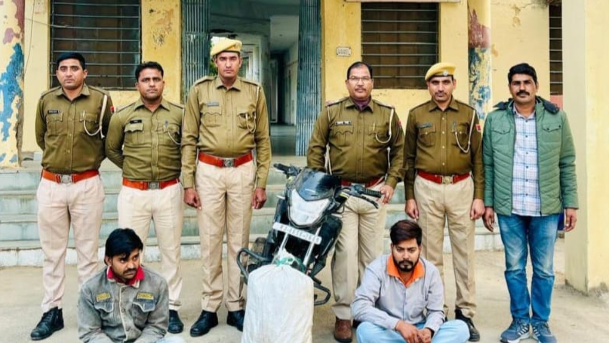 सिरोही में नाकेबंदी कर पुलिस की कार्रवाई, 10 किलो गांजे के साथ दो तस्कर गिरफ्तार