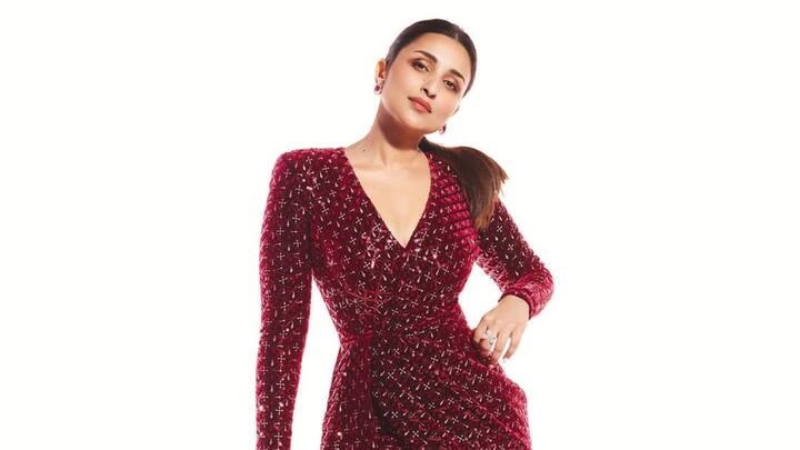 Parineeti Chopra's dark red all-sequined bodycon is gorgeous, and it is such an effortlessly right combination of glam and classy.  (Image Source: Instagram/ parineetichopra)