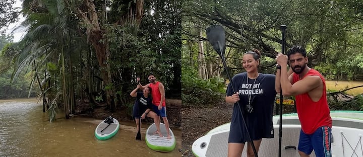 During their adventure-filled trip, the couple rowed a boat and did a lot of photoshoots.