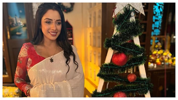 Rupali Ganguly, known for her role in “Anupamaa,” is spreading Christmas cheer with her delightful posts on social media.