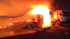 Ahmedabad: અમદાવાદના બગોદરા પાસે ગોઝારો અકસ્માત, ત્રણ ટ્રક બળીને ખાખ, બેનાં મોત