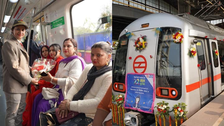 Delhi Metro: 24 दिसंबर, 2002 को प्रधानमंत्री अटल बिहारी वाजपेयी ने दिल्ली मेट्रो का उद्घाटन किया था. टीएस-01 नाम की यह पहली ट्रेन ने 5.4 करोड़ से अधिक यात्रियों को सुरक्षित ढंग से पहुंचाया है.