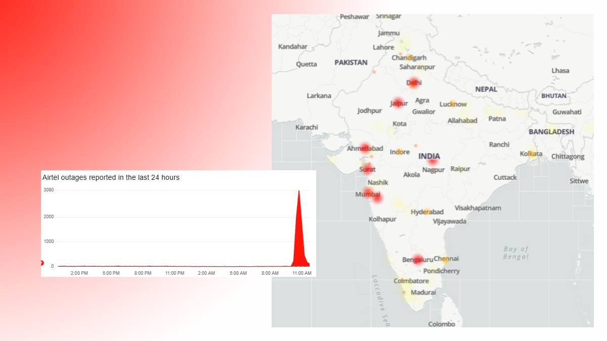 Airtel Down: Users Report Issues With Network, Internet Across Country, Vent Frustration On X