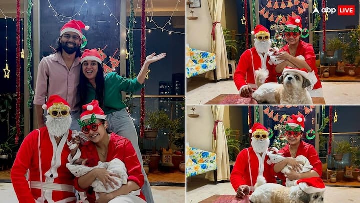 Devoleena Bhattacharjee Christmas: टीवी की गोपी बहू देवोलीना भट्टाचार्जी ने खास अंदाज में बेटे के साथ पहला क्रिसमस मनाया है. उन्होंने फैंस को बेटे की झलक भी दिखा दी है.