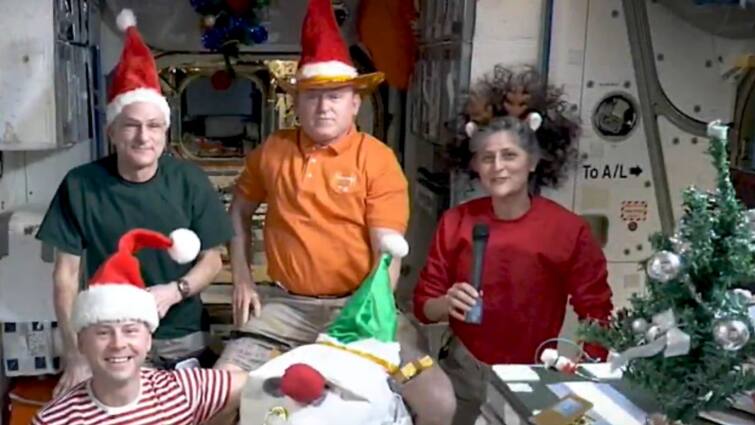 Santa Hats, X-mas Tree In Sunita Williams' Christmas Video Sparks Debate, NASA Responds