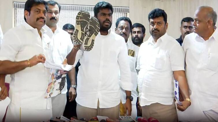 BJP Leader Annamalai slams dmk government on Anna university issue நாளையில் இருந்து செருப்பு அணியமாட்டேன்; சாட்டையால் அடித்துக்கொள்வேன்: அண்ணாமலை எடுத்த சபதம் 