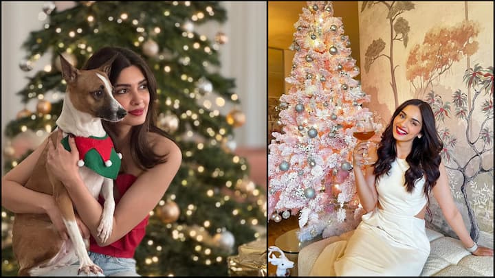 Bollywood stars dazzled with their Christmas outfits this year. From glamorous red dresses to cosy looks, they showcased elegance, setting trends for the holiday season in a true star studded style.