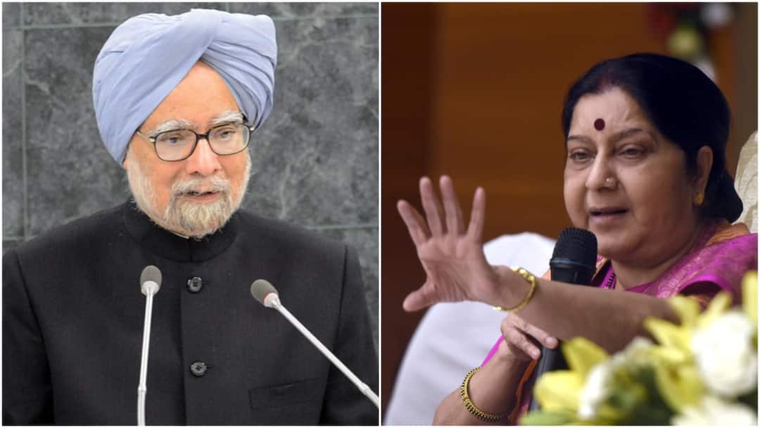 Manmohan Singh Shayari With Sushma Swaraj In Parliament Video Viral WATCH Manmohan Singh's Shayari Banter With Sushma Swaraj In Parliament Goes Viral: WATCH