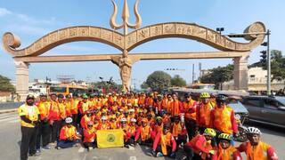 88 नागरिकांची नाशिक ते अयोध्या ही सायकलवारी, 1400 किलोमीटरचं अंतर पार करत घेतलं श्रीरामाचं दर्शन