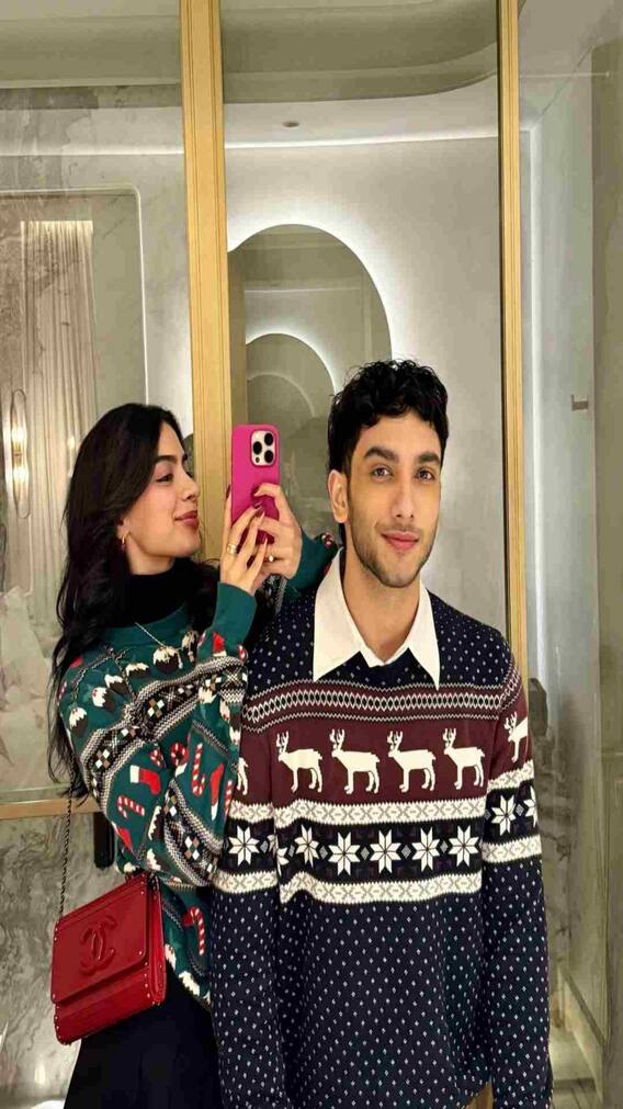 कड़कती ठंड में रूमर्ड बॉयफ्रेंड वेदांग रैना संग खुशी कपूर ने पार्टी, देखें तस्वीरें