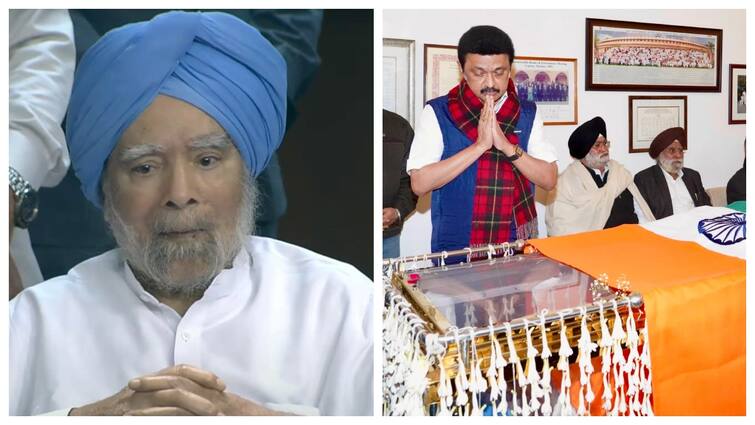 Manmohan Singh death Tamil Nadu CM Stalin paid tributes to former PM in Delhi 