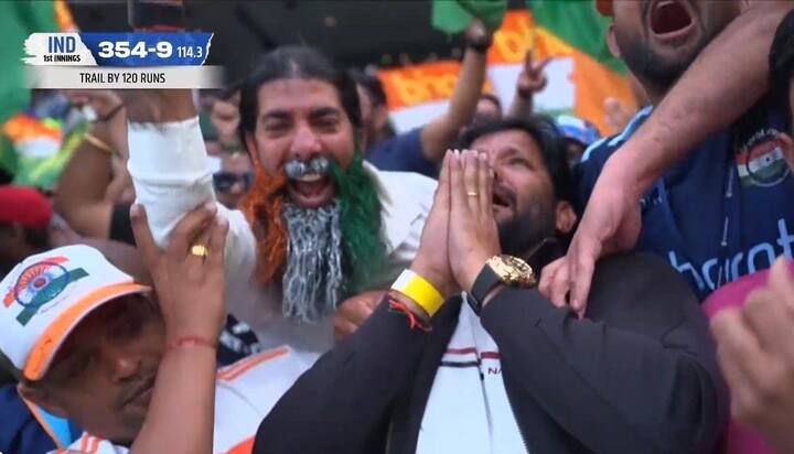 नितीश रेड्डीने शतक झळकावल्यानंतर मैदानात उपस्थित असणाऱ्यांसोबतच सर्व भारतीय भावूक झाल्याचं पाहायला मिळाले.