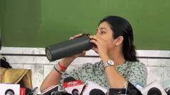 Prajakta Mali: प्राजक्ता माळी पत्रकार परिषदेत भावूक; कंठ दाटला, रुमाल काढला, पाणीही प्यायल्या