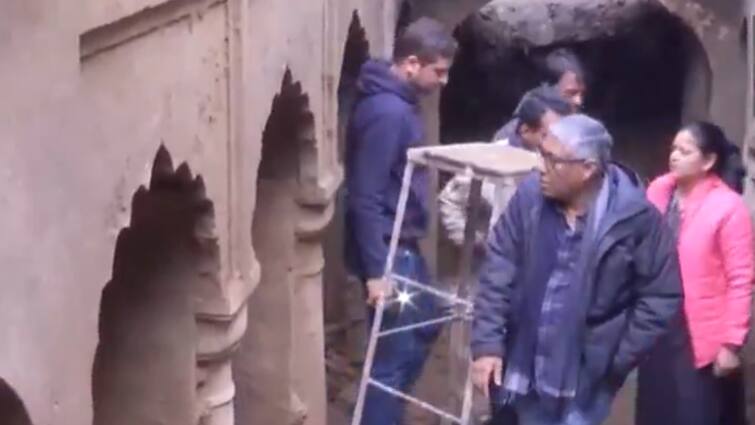 Sambhal: ASI Team Inspects Age-Old Stepwell Found In Chandausi As Excavation Work Continues