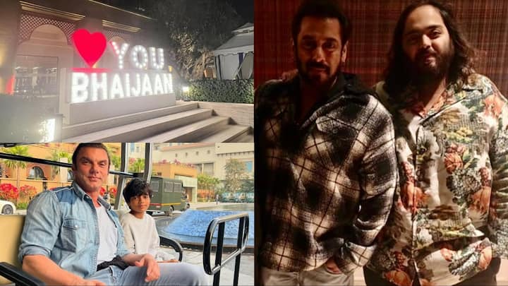 Salman Khan 59th Birthday: बॉलीवुड एक्टर सलमान खान ने इस साल अपना बर्थडे मुंबई  नहीं बल्कि जामनगर में सेलिब्रेट किया. जिसकी इनसाइड तस्वीरें अब सोशल मीडिया पर सामने आ चुकी हैं.