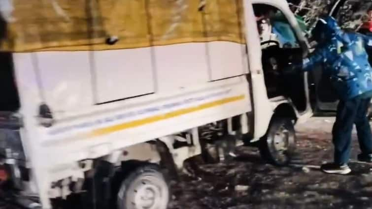 Watch: Driver Jumps Off As Truck Skids In Snow, Falls Into Gorge In Manali